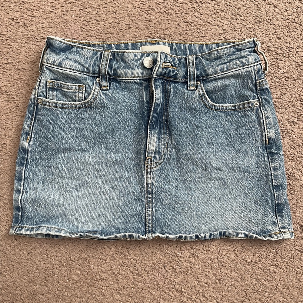 PacSun Light Blue Denim Mini Skirt